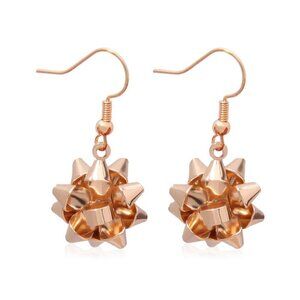 Christmas Bow Dangle Earrings